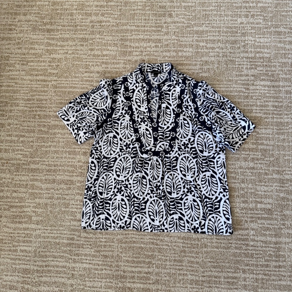 Ann Taylor Split Neck Blouse - image 1